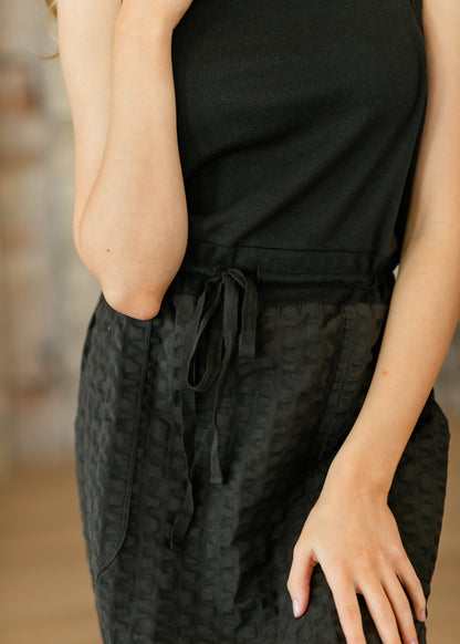 Marli Garment Dyed Ribbed Top Dress FF Dresses