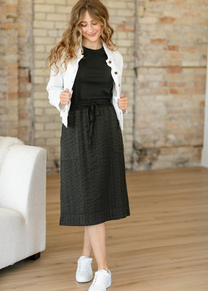 Marli Garment Dyed Ribbed Top Dress FF Dresses