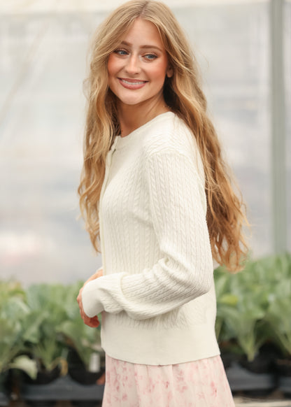 Mason White Button Up Cardigan IC Layering Essentials