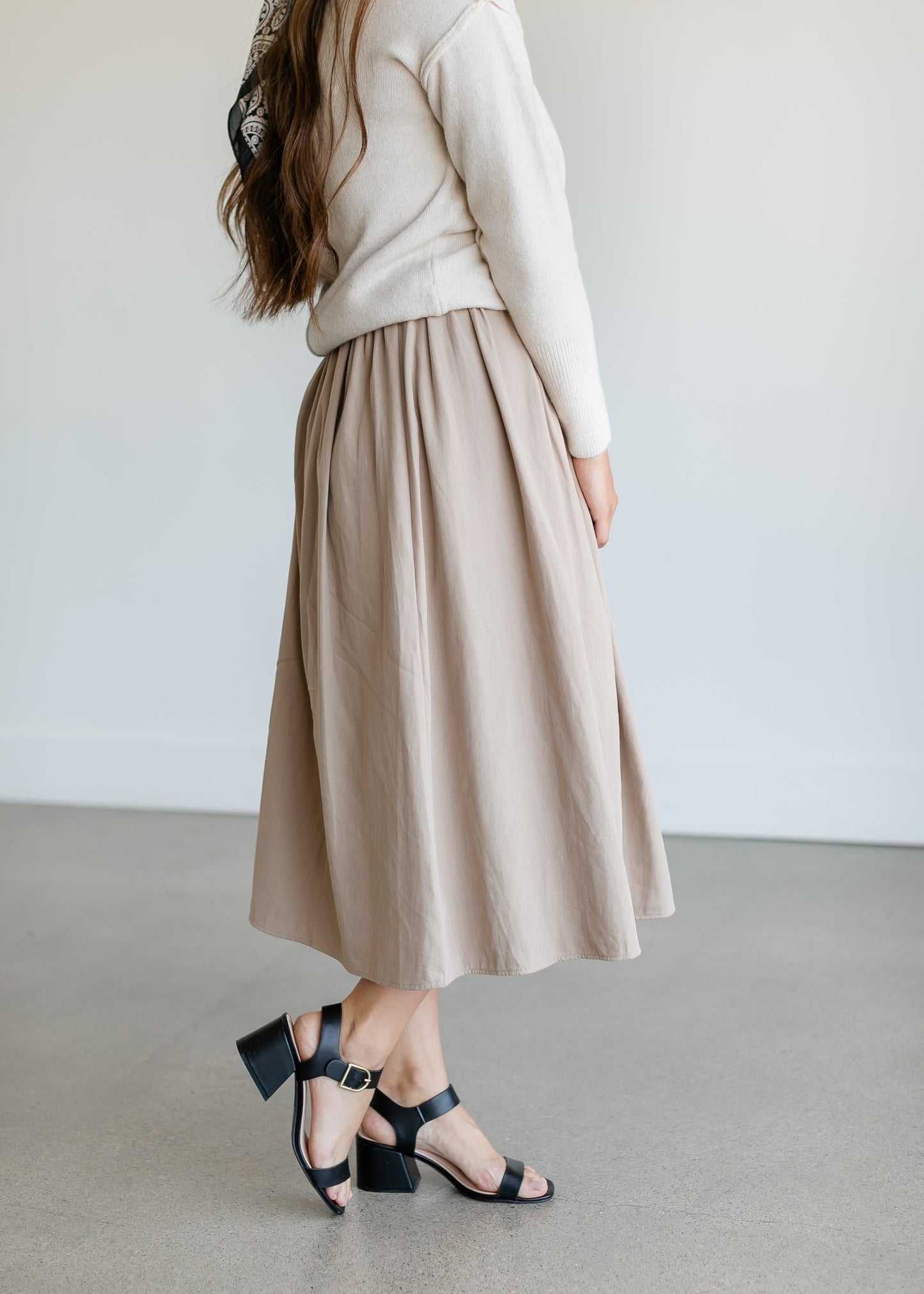 Maya A-line Trouser Midi Skirt FF Skirts