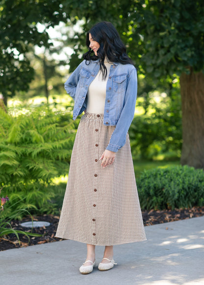 McKenna Gingham Maxi Skirt IC Skirts