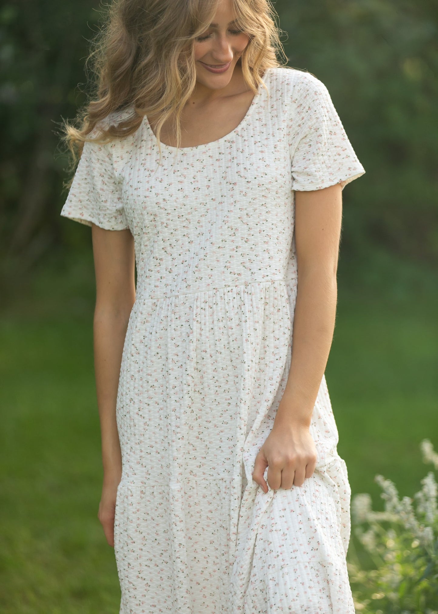 Melanie Tiered Midi Dress IC Dresses