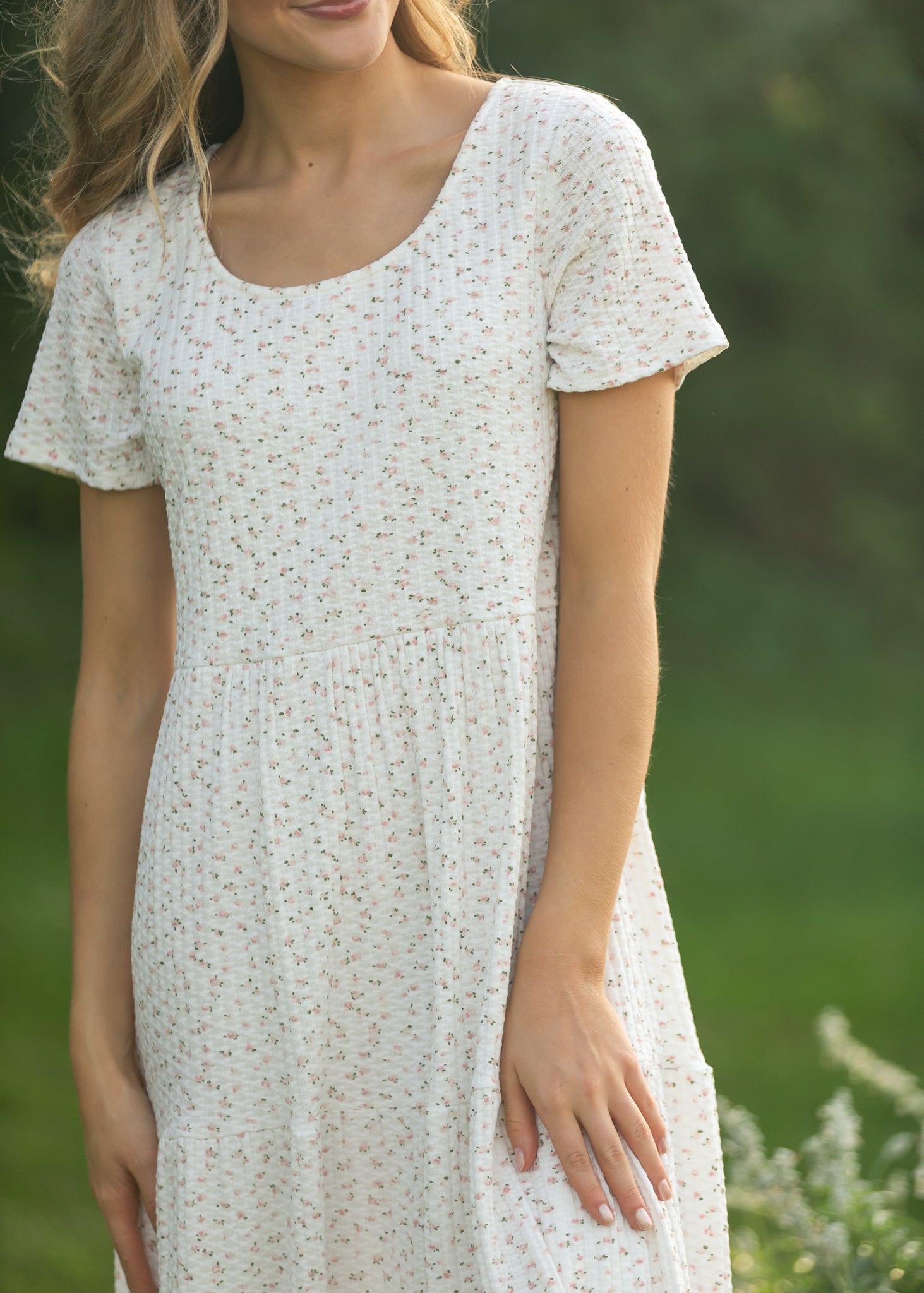 Melanie Tiered Midi Dress IC Dresses