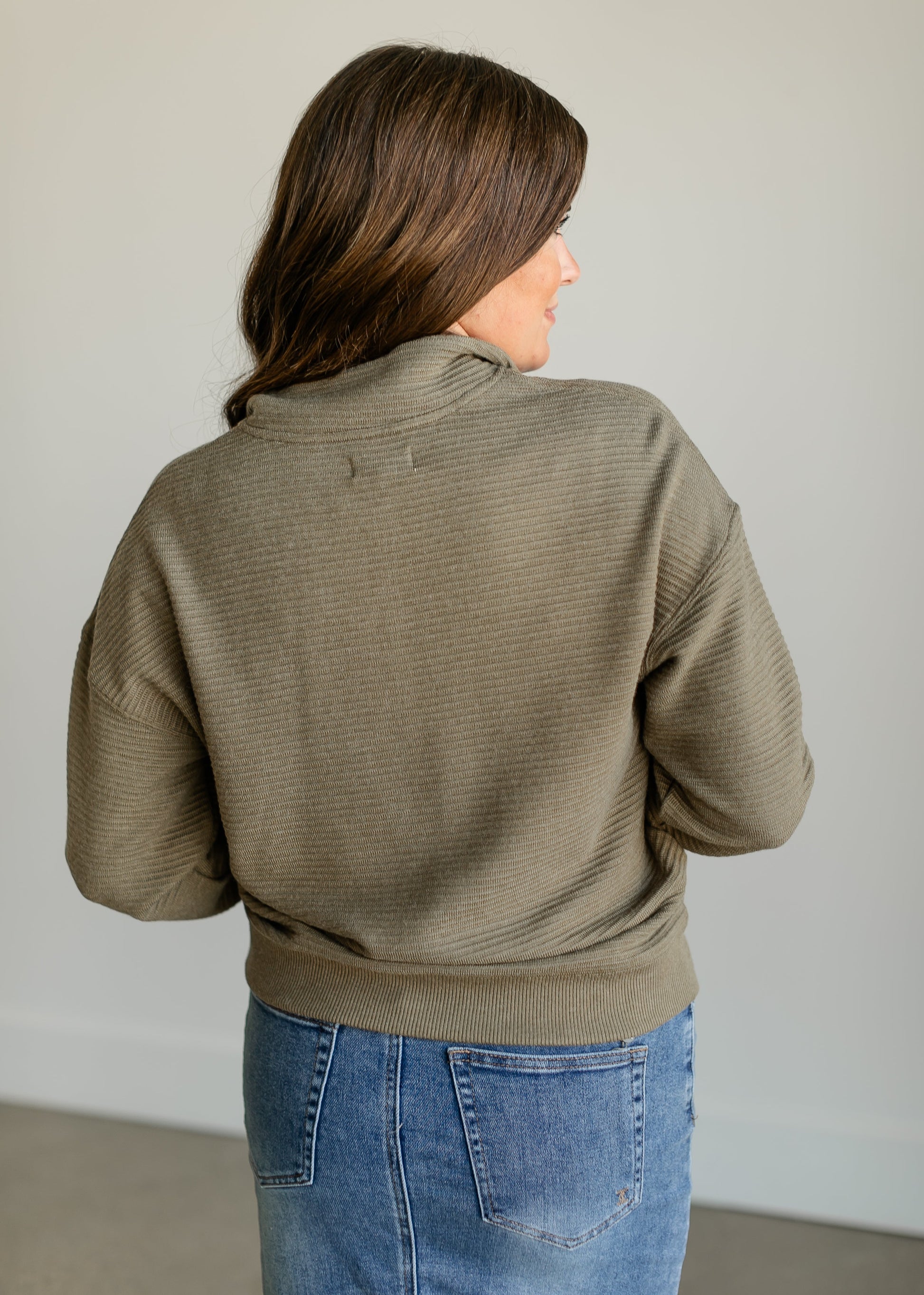 Merrick 1/4 Snap Pullover Top FF Tops