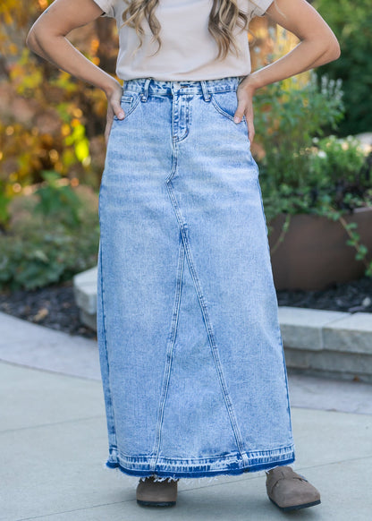 Mina Denim Maxi Skirt IC Skirts