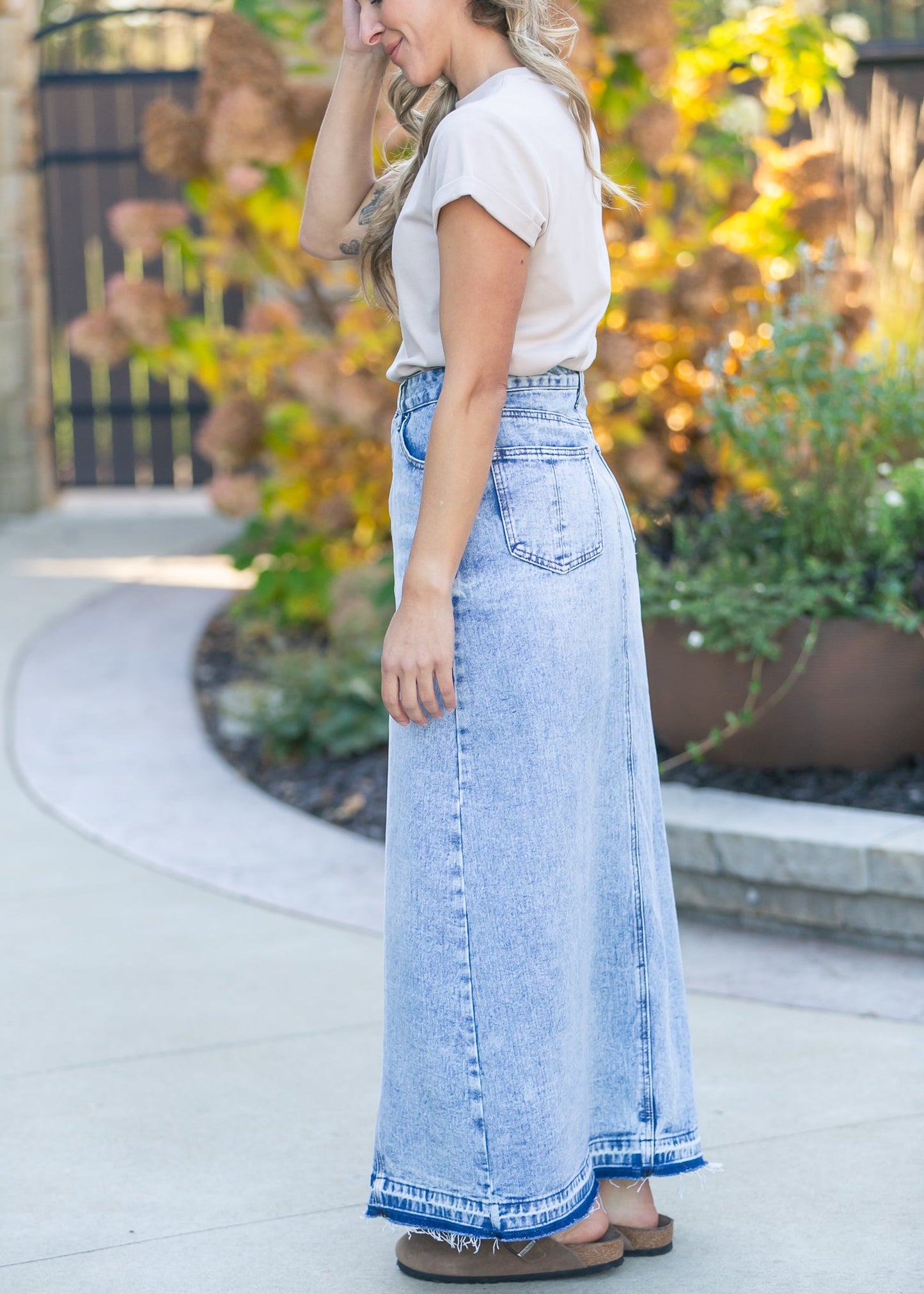 Mina Denim Maxi Skirt IC Skirts