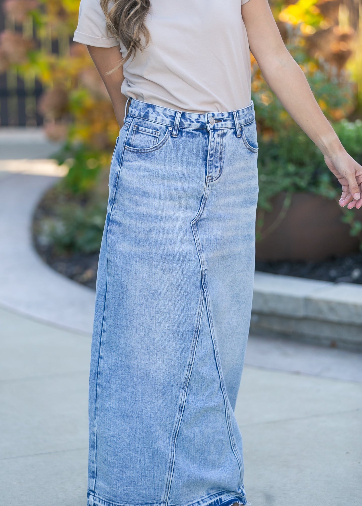 Mina Denim Maxi Skirt IC Skirts