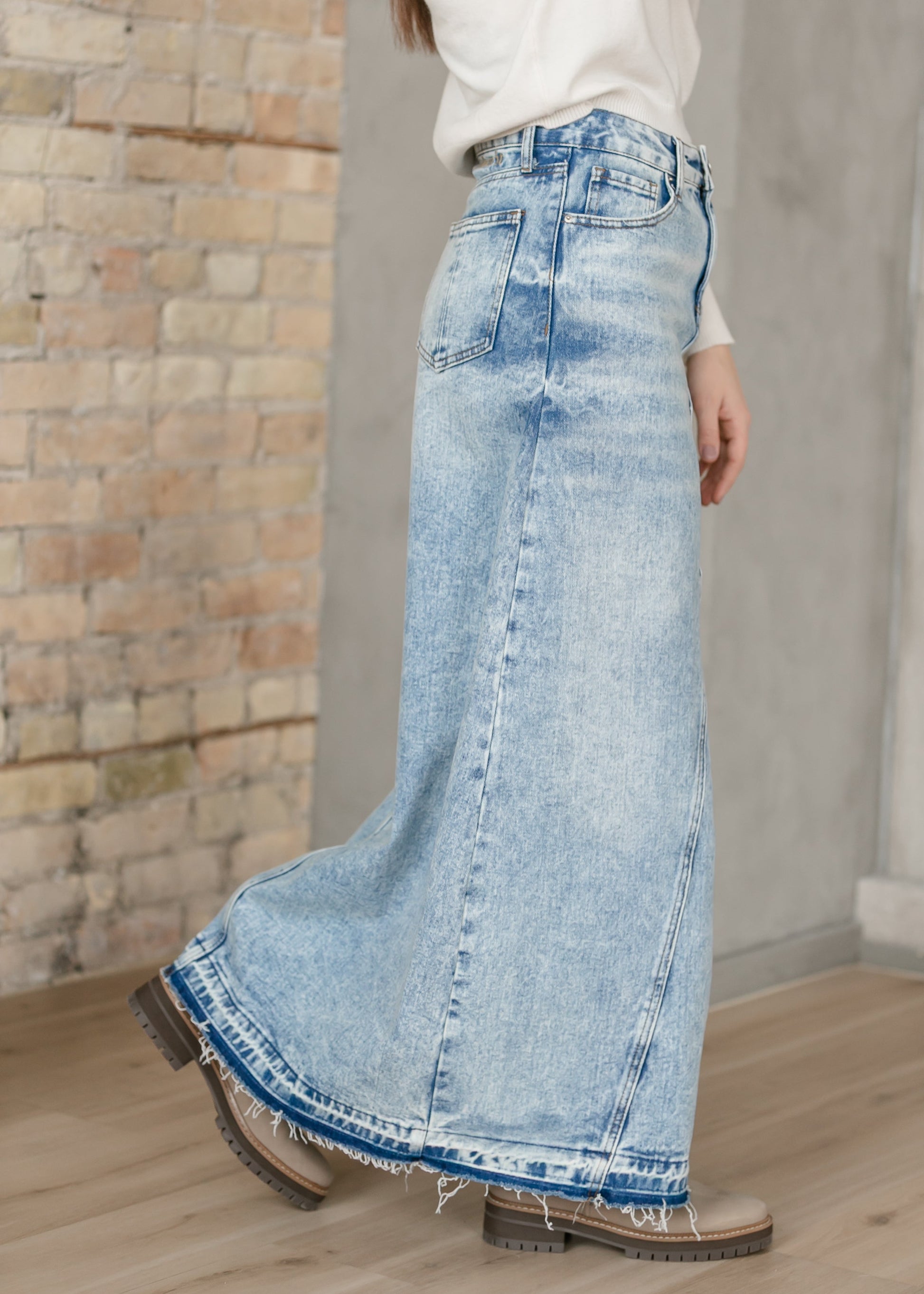 Mina Denim Maxi Skirt IC Skirts