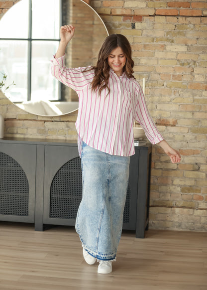 Mina Denim Maxi Skirt IC Skirts