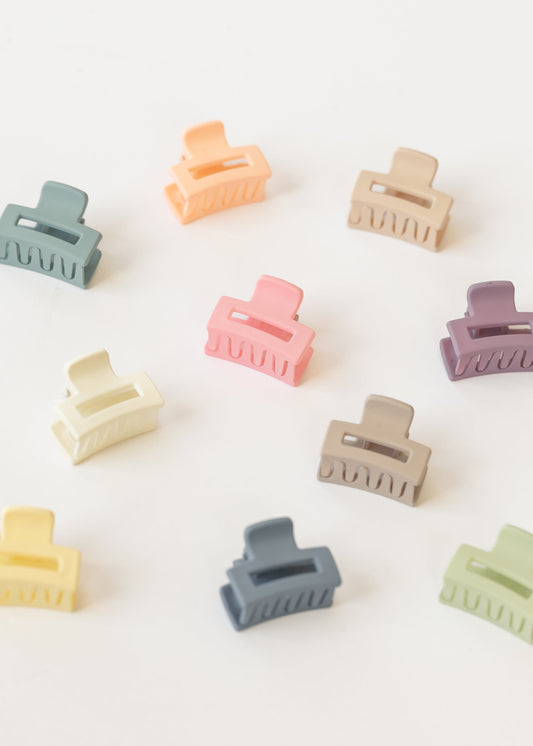 Mini Rectangle Claw Clip Set - 10 pcs Accessory