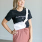 Minnesota Black Short Sleeve Graphic T-shirt Tops