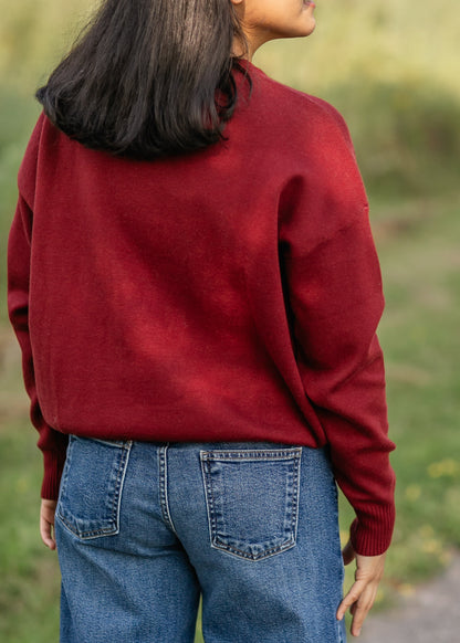 Minnesota Logo Crewneck Sweater FF Tops