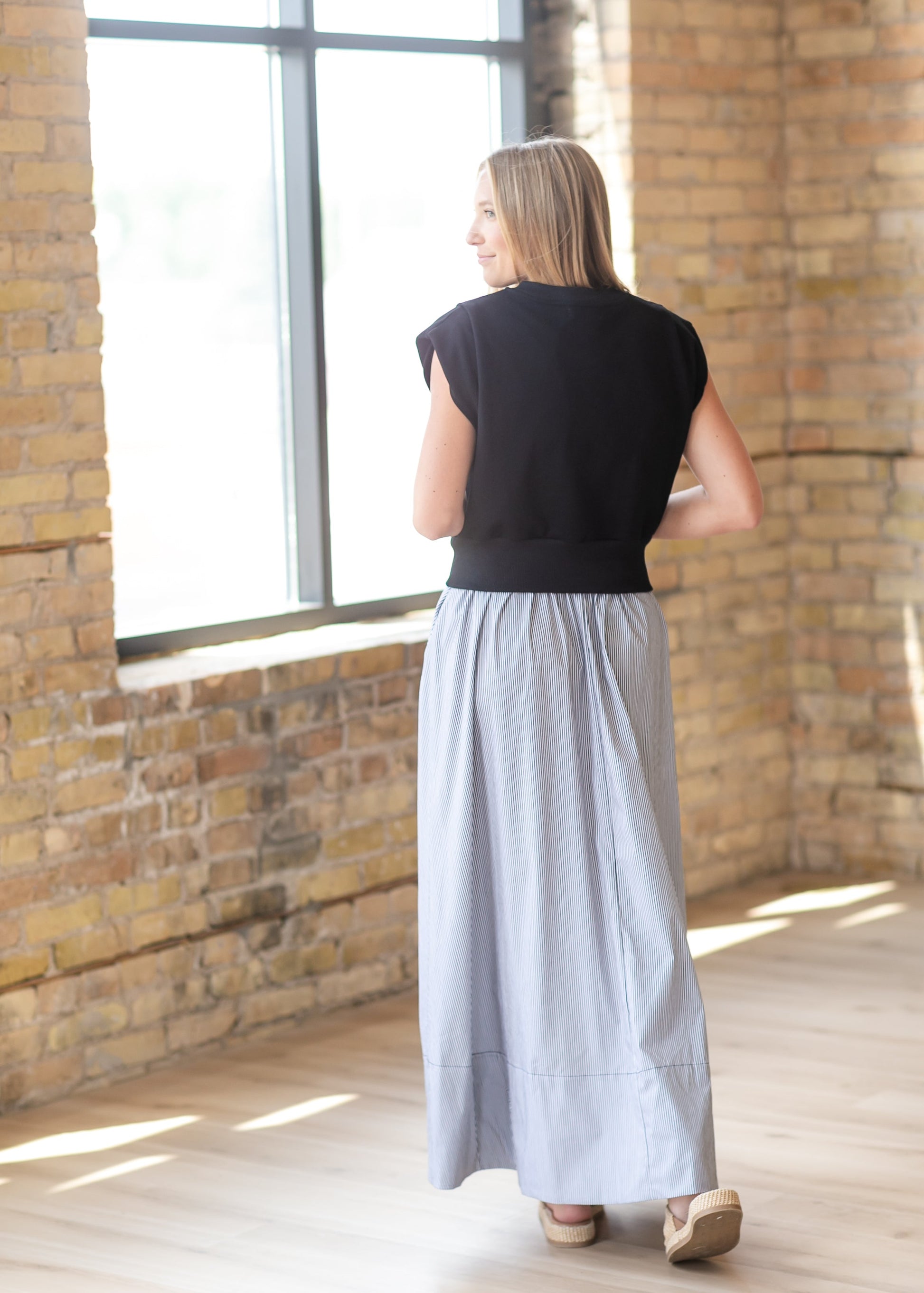 Mixed Media Maxi Dress FF Dresses