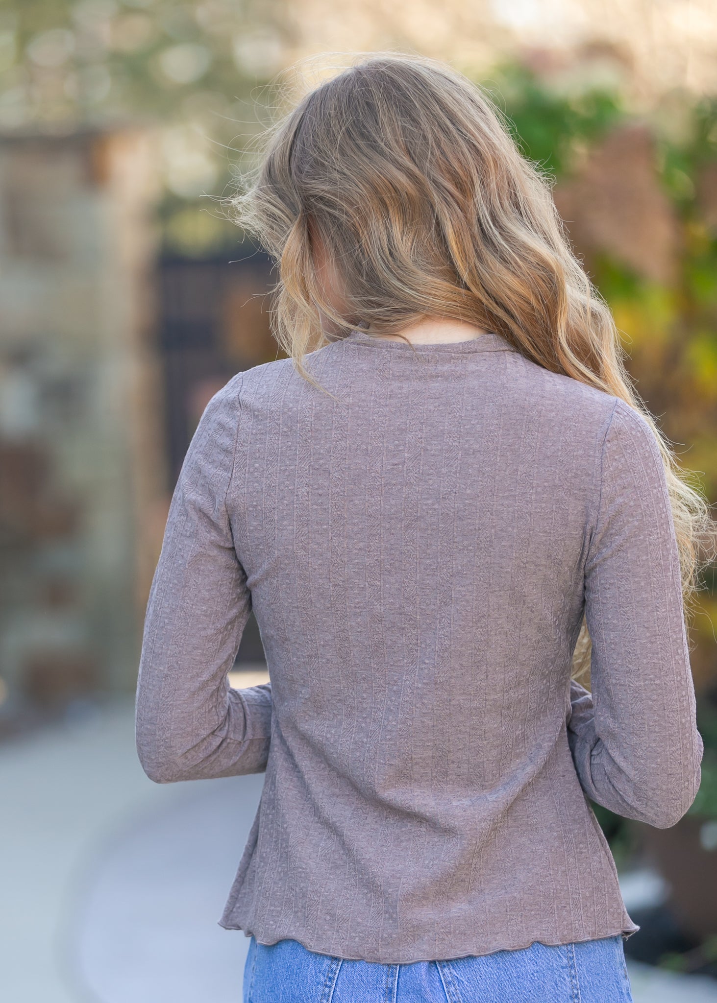 Mock Neck Long Sleeve Top FF Tops