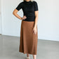Mock Neck Ribbed Short Sleeve Top FF Tops
