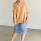 Mockneck Contrast Stitching Sweater FF Tops