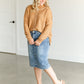 Mockneck Contrast Stitching Sweater FF Tops