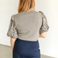 Mockneck Puff Sleeve Sweater FF Tops