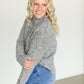 Mockneck Reverse Seam Pullover Sweater FF Tops