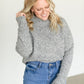 Mockneck Reverse Seam Pullover Sweater FF Tops
