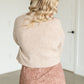 Mockneck Ribbed Hem Sweater FF Tops