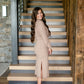 Mockneck Ribbed Jersey Maxi Dress FF Dresses