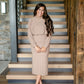 Mockneck Ribbed Jersey Maxi Dress FF Dresses