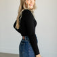 Mockneck Ribbed Pullover Knit Top FF Tops