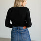 Mockneck Ribbed Pullover Knit Top FF Tops