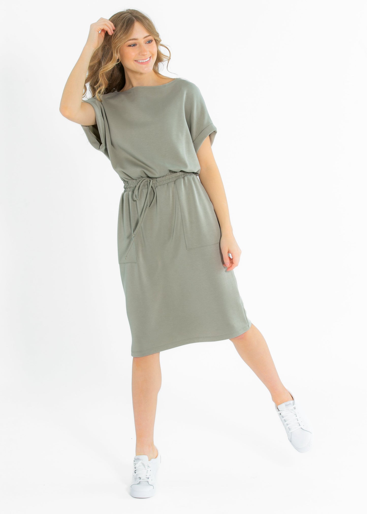 Modal Silky Short Sleeve Dress FF Dresses