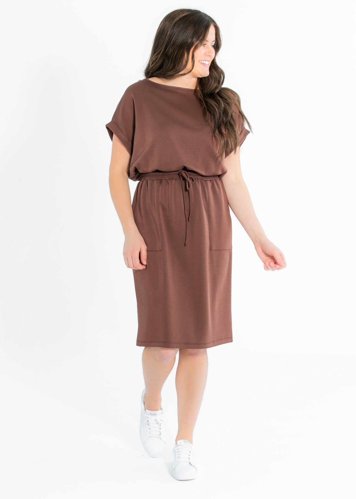 Modal Silky Short Sleeve Dress FF Dresses