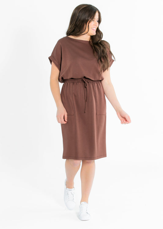 Modal Silky Short Sleeve Dress FF Dresses