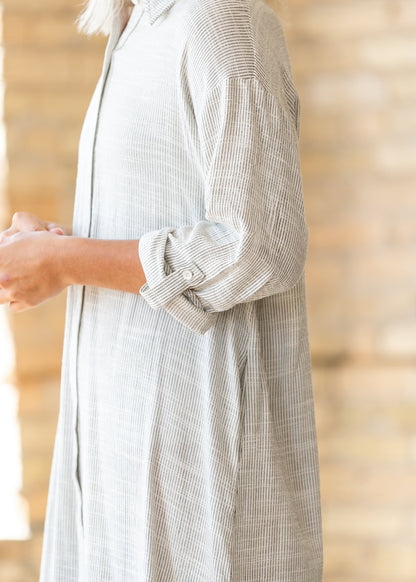 Mojave Duster Shirt Midi Dress FF Dresses