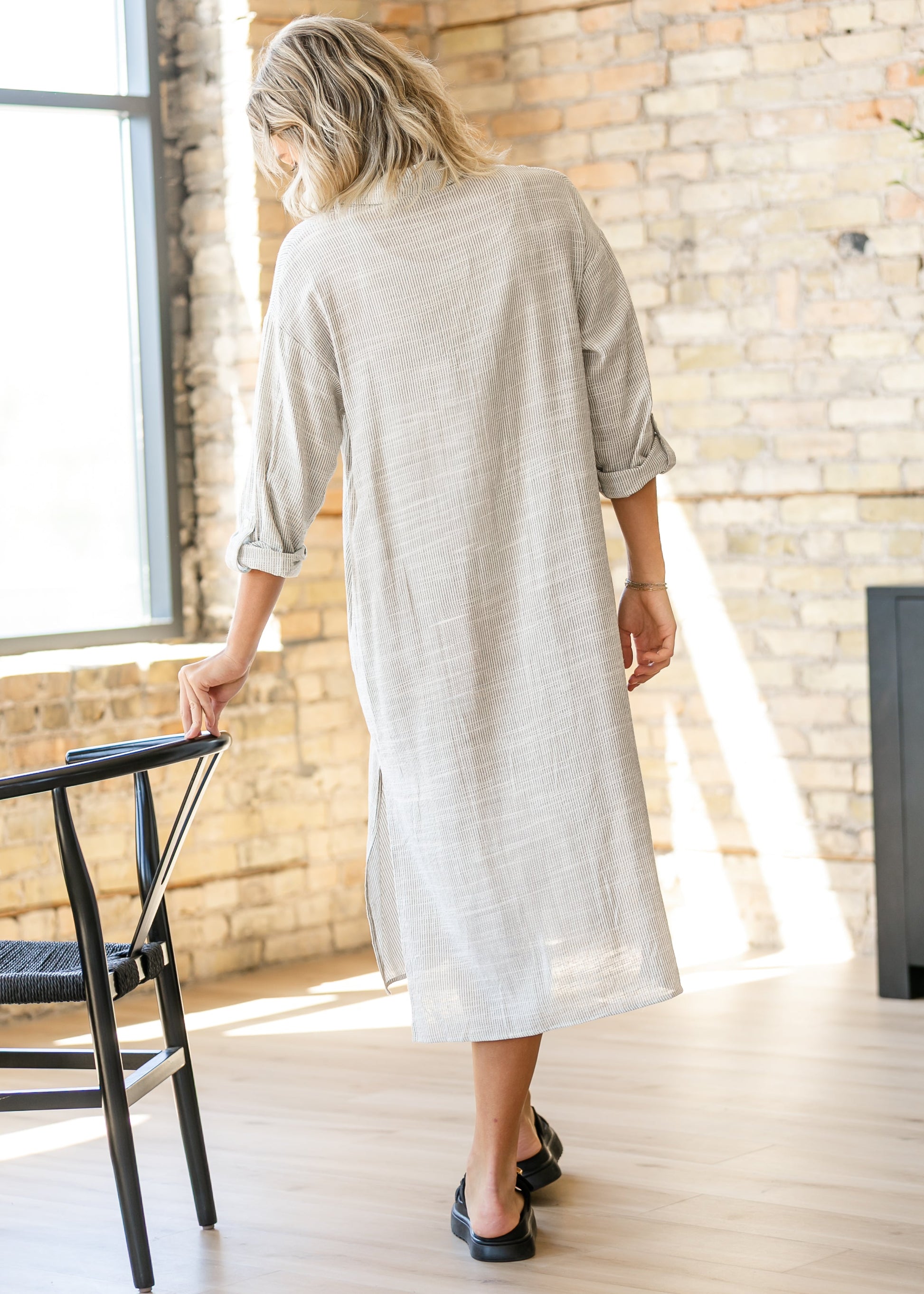 Mojave Duster Shirt Midi Dress FF Dresses