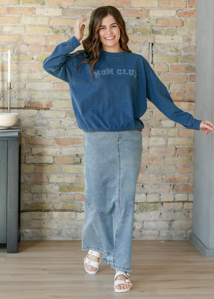 Mom Club Crewneck Knit Top FF Tops