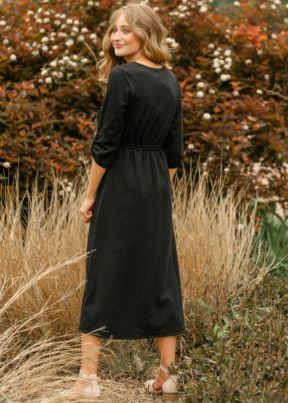 Monica Tie Waist Midi Dress IC Dresses