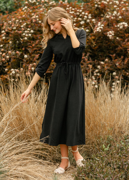 Monica Tie Waist Midi Dress IC Dresses
