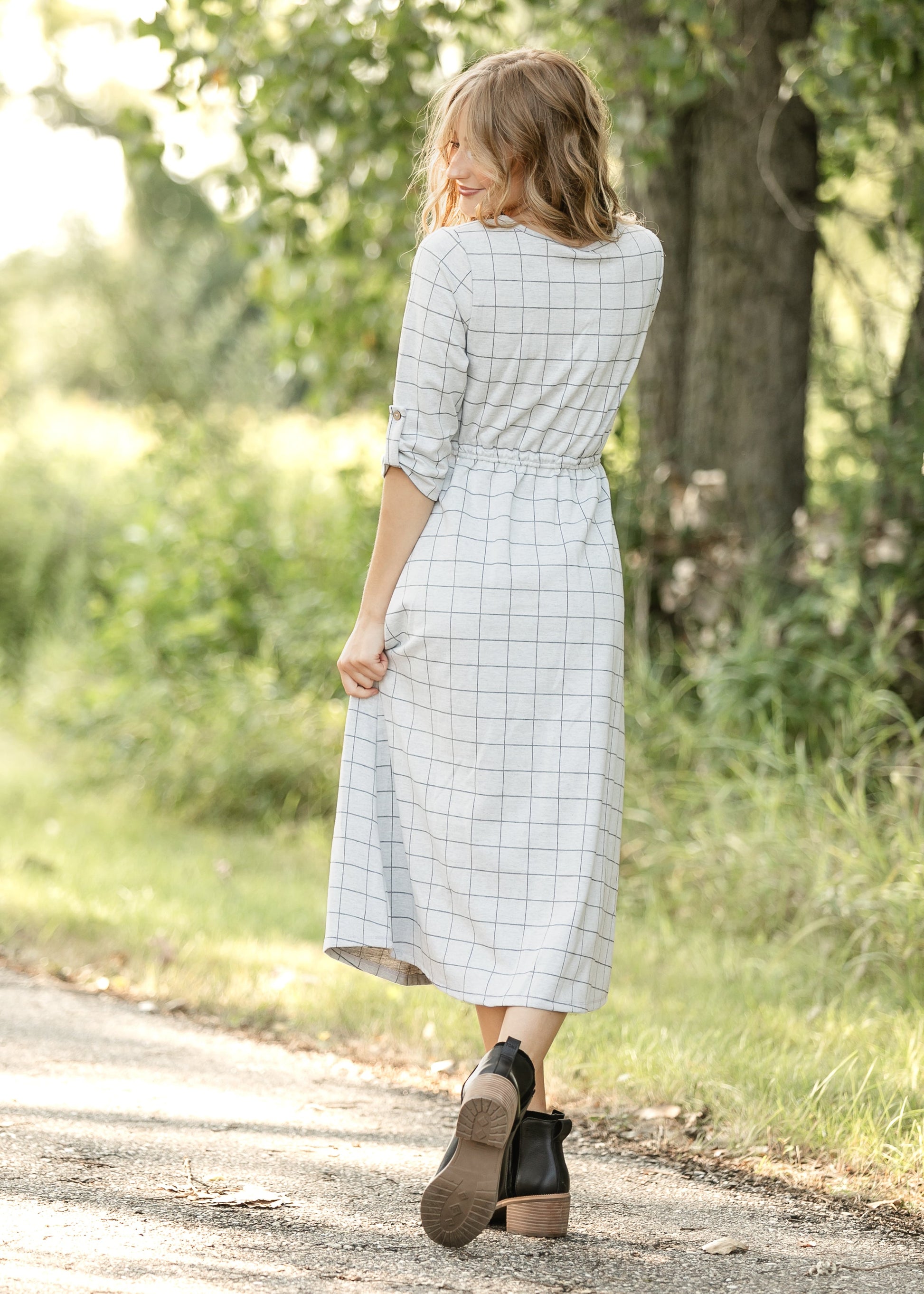 Monica Tie Waist Midi Dress IC Dresses