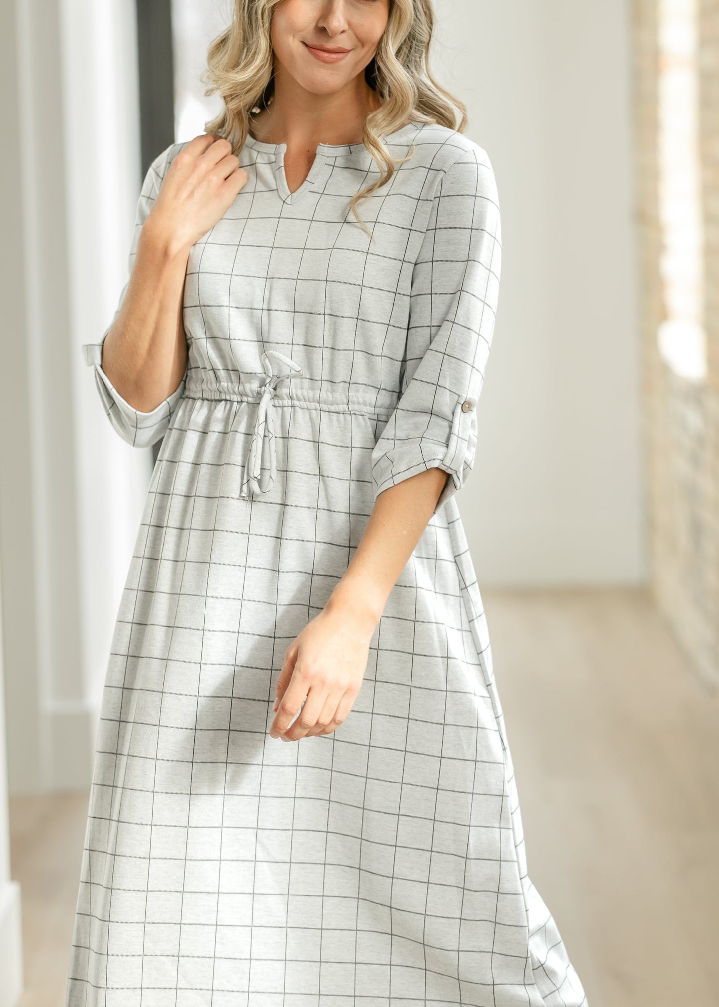 Monica Tie Waist Midi Dress IC Dresses