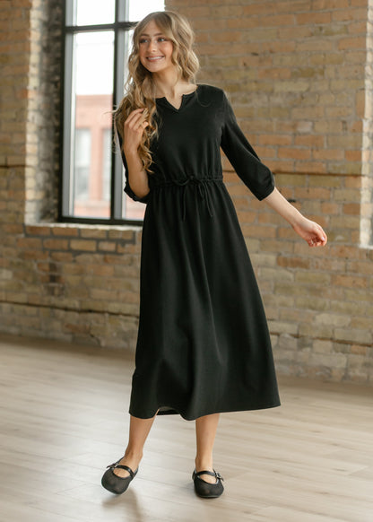 Monica Tie Waist Midi Dress IC Dresses