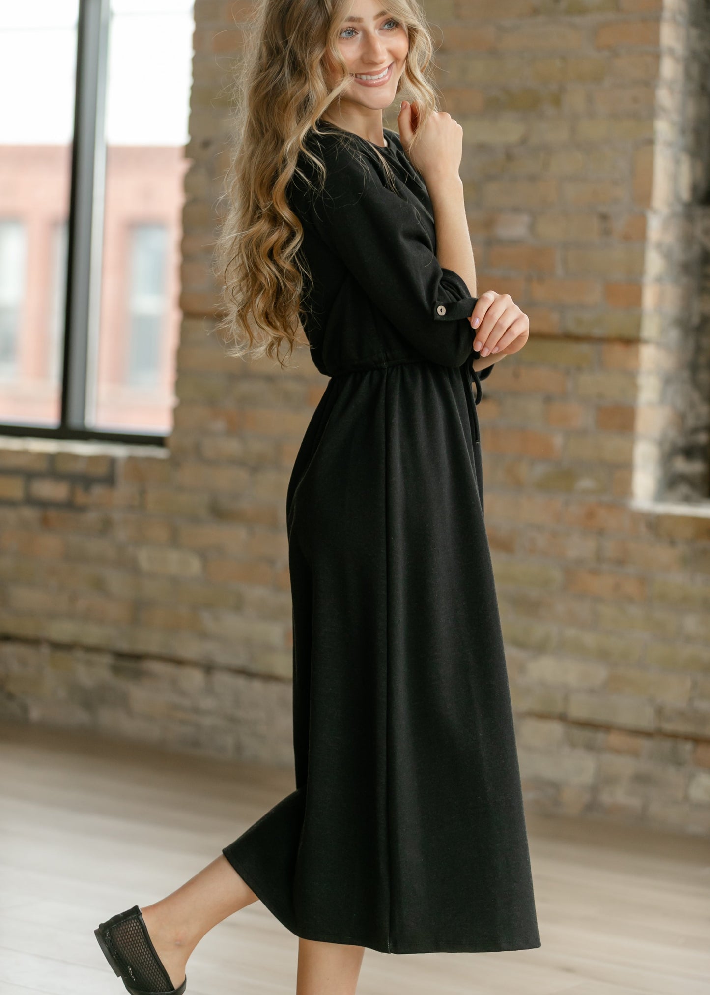 Monica Tie Waist Midi Dress IC Dresses