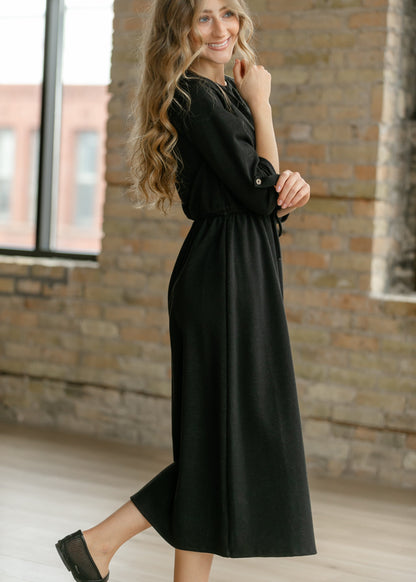 Monica Tie Waist Midi Dress IC Dresses