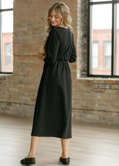 Monica Tie Waist Midi Dress IC Dresses