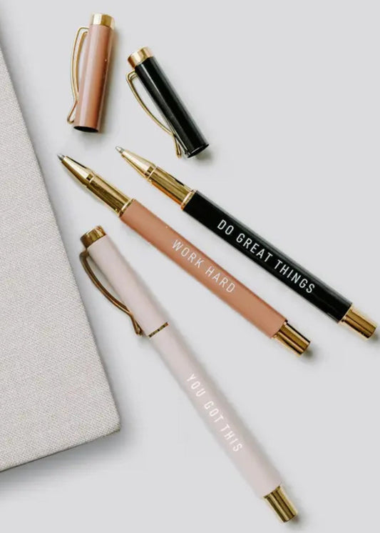 Motivational Metal Pen Set Gifts