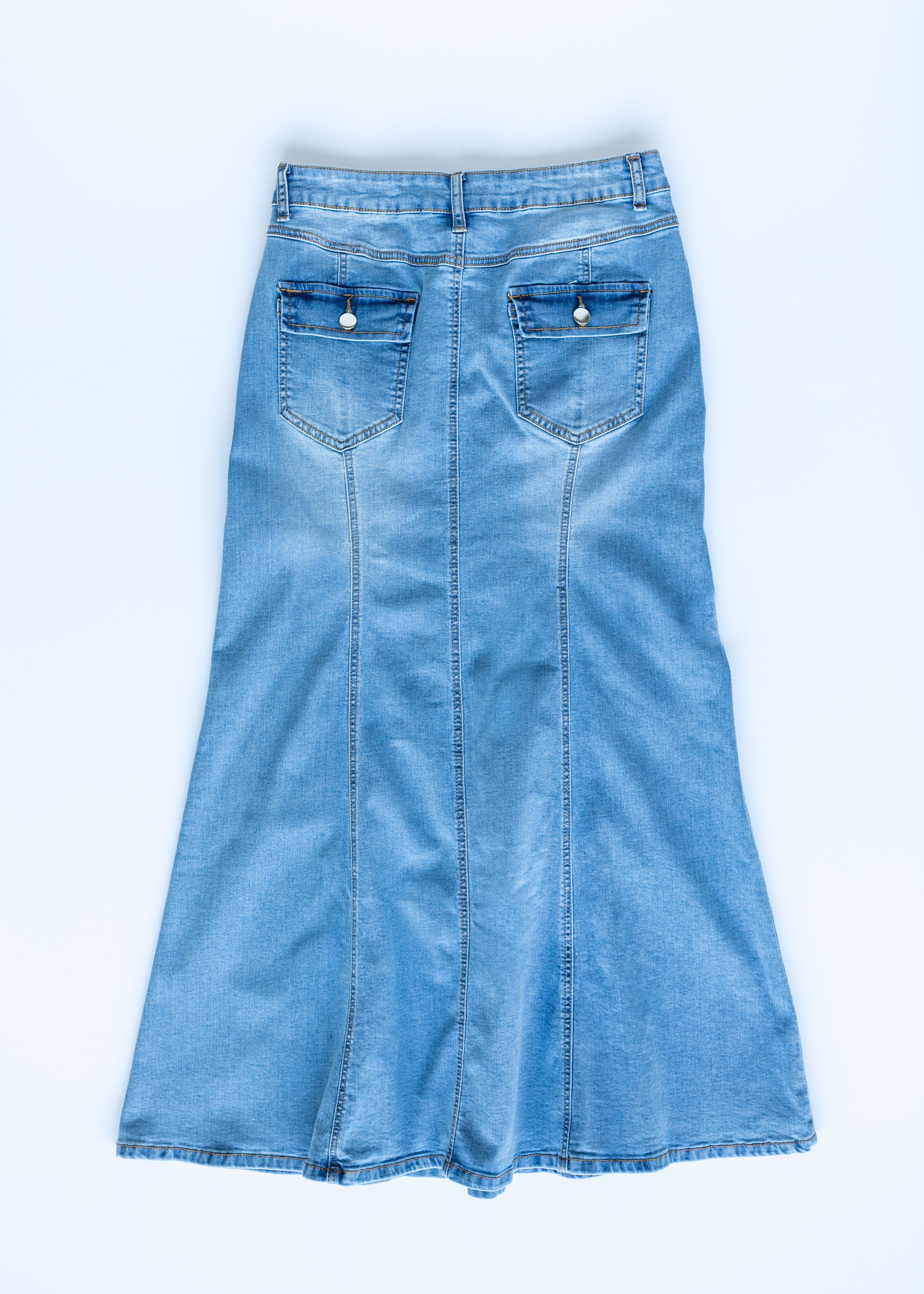Stonewash denim skirt cheap