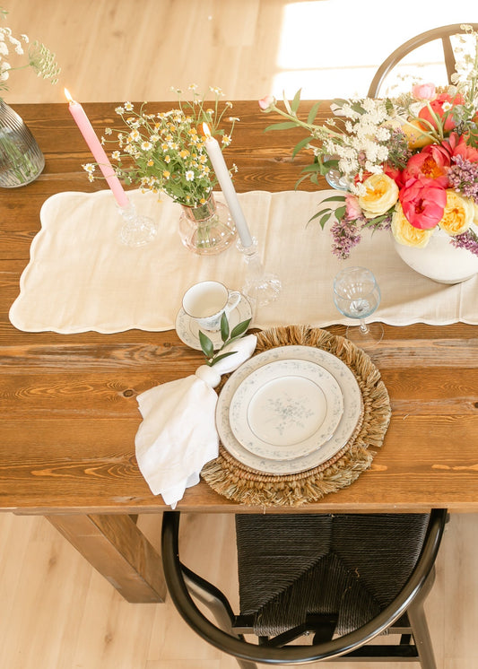 Natural Florence Table Runner FF Home + Lifestyle