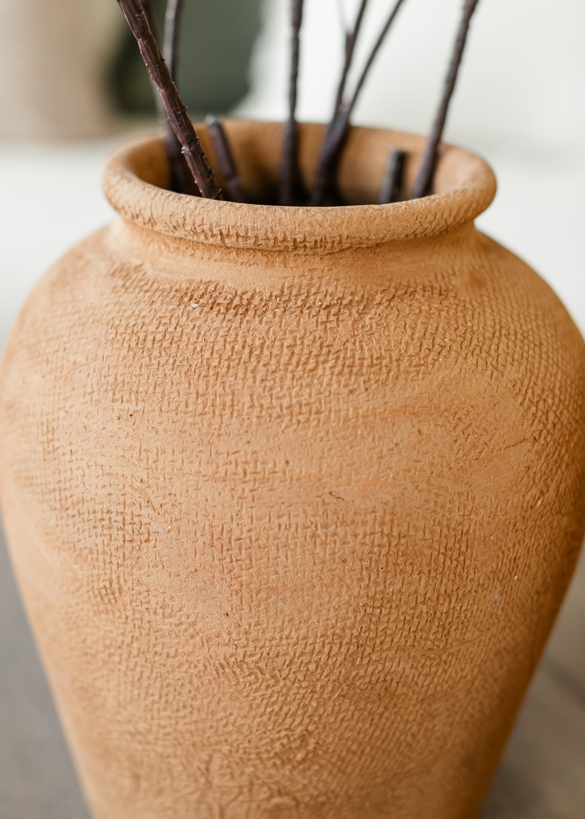 Natural Terracotta Wide Top Vase Gifts