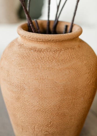 Natural Terracotta Wide Top Vase Gifts