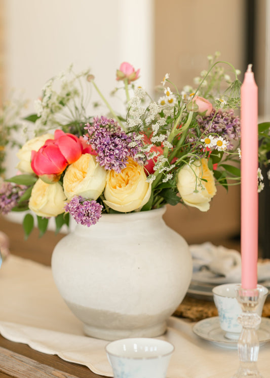 Natural White Paper Mache Vase Large Gifts