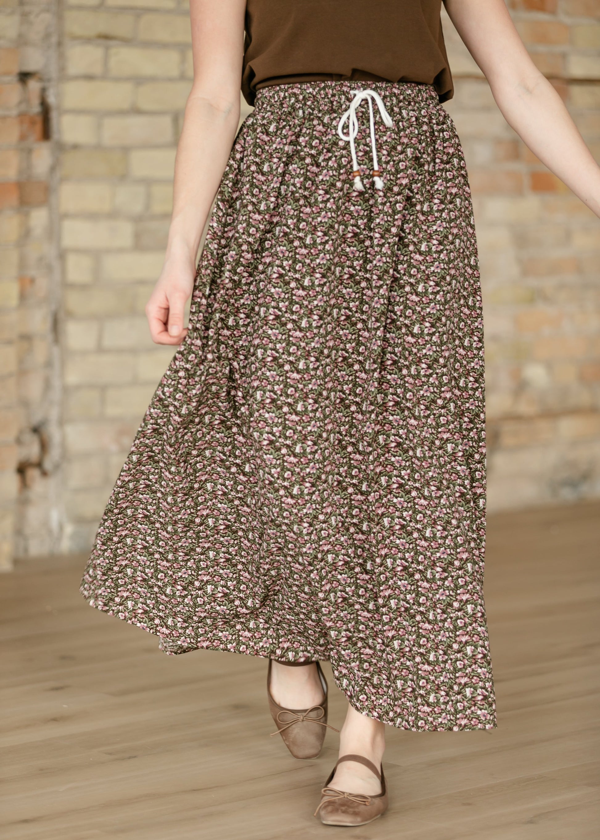 Nellie Tie Front Maxi Skirt IC Skirts